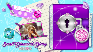 Secret Diamond Diary with Lock screenshot 1