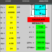 ECCENTRIC LOADING ON SHORT COLUMN - ACI318-19 screenshot 1