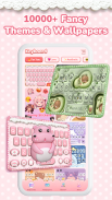 3D Pink Cute Hippo Themes screenshot 3