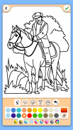 Horse coloring pages game screenshot 2