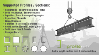 ProfileCALC – Profile weight & surface calculator screenshot 1