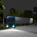 Gece Kamyonu Otoparkı 3D Icon