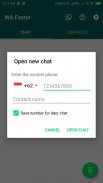 WA Faster : Quick Chat screenshot 1