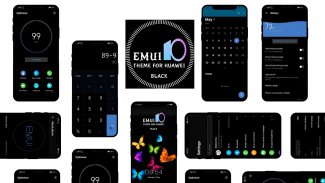 Black Emui Theme for Huawei screenshot 0