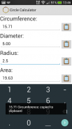 Circle Calculator screenshot 1