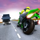 Moto Bike Rider Highway Racing Icon