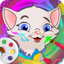 Cat Coloring Book Icon