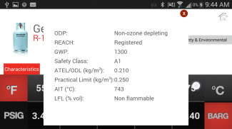 PT Chart Refrigerants EU screenshot 4