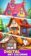 House Coloring Paint by Number screenshot 1