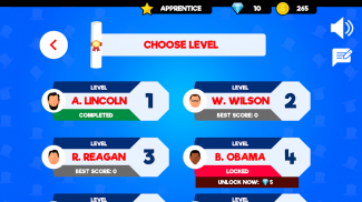 USA Presidents Quiz Game - US History Trivia App screenshot 1