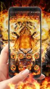 Flame Cool Tiger- APUS Launcher Free Theme screenshot 0