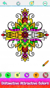Glitter Color: Adult Coloring Book By Number Pages screenshot 0