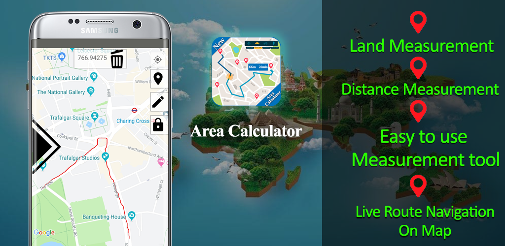 Приложение на расстояние. Мапс калькулятор для земельного участка. Measure Land from Google Map.