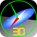 3D Compass Gyroscope★ジャイロコンパス Icon