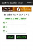 Quadratic Equation Solver screenshot 0