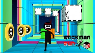 Stickman วิ่ง 4D - สนุก วิ่ง screenshot 1