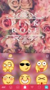 Pink Rose Keyboard - rose keyb screenshot 4