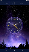 Night Sky Clock Wallpapers screenshot 0