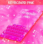 कीबोर्ड का रंग गर्म गुलाबी screenshot 0