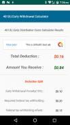 401k Early WithDrawal Calculator screenshot 0