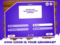 English Grammar Noun Quiz Game - English Nouns App screenshot 1