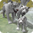 Família de tigres de neve Icon