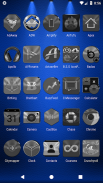 Black, Silver and Grey Icon Pack Free screenshot 14