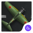 Cool black fighter-free theme Icon