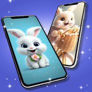 Cute bunny live wallpaper screenshot 4