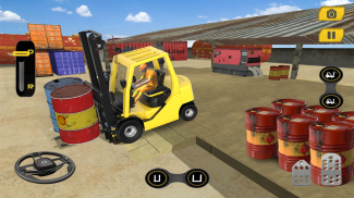 réal chariot élévateur conduite simulateur Jeu 3D screenshot 1