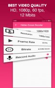Hidden Screen Recorder- hide videos & lock app screenshot 1