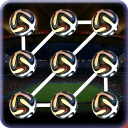 फुटबॉल स्क्रीन लॉक पैटर्न Icon