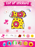 Glitter dress coloring and drawing book for Kids screenshot 6