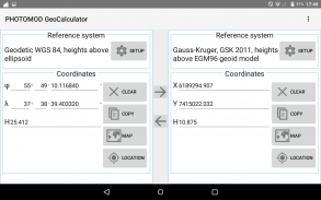 PHOTOMOD GeoCalculator screenshot 3