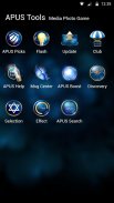 آبی گل پروانه - APUS Launcher تم screenshot 4