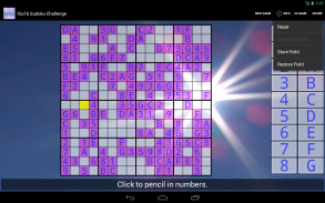 16x16 Sudoku Challenge HD screenshot 1