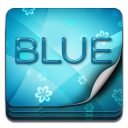 Keyboard Themes Blau Icon