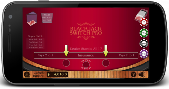 Blackjack Switch Pro screenshot 1