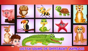 Learning Animal Sounds Games screenshot 1