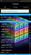 GO SMS Pro style rainbow cube screenshot 2