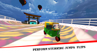 Mega Rikshaw Extreme Impossible Stunts 3D screenshot 2