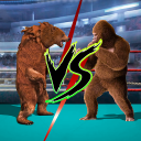 Gorilla vs Bear Ring Fighting Game