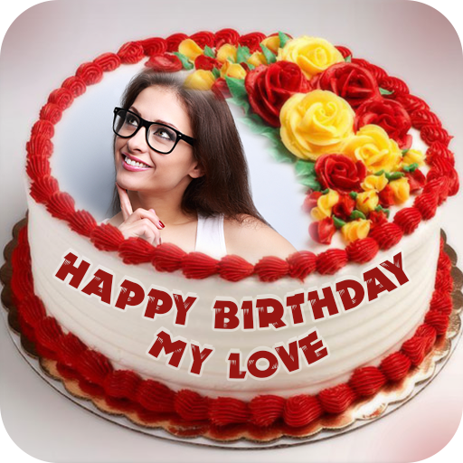 Name Photo On Birthday Cake Birthday Photo Frame Old Versions For Android Aptoide