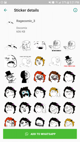 Wastickerapps Meme Rage Faces Comics Stickers 1 5 7 Download Android Apk Aptoide