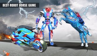 US Police Horse Robot Bike Transform Wild Cop Game screenshot 11