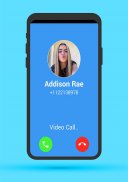 Addison Rae Fake call screenshot 1