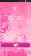 GO Locker Theme flowers pink screenshot 1