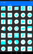 Inverted White and Cyan Icon Pack ✨Free✨ screenshot 10