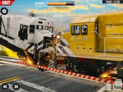 Train Vs Giant Pit Crash Games screenshot 5