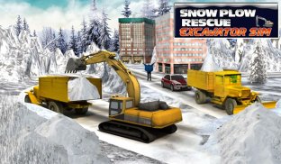 Winter Snow Rescue Excavator screenshot 14